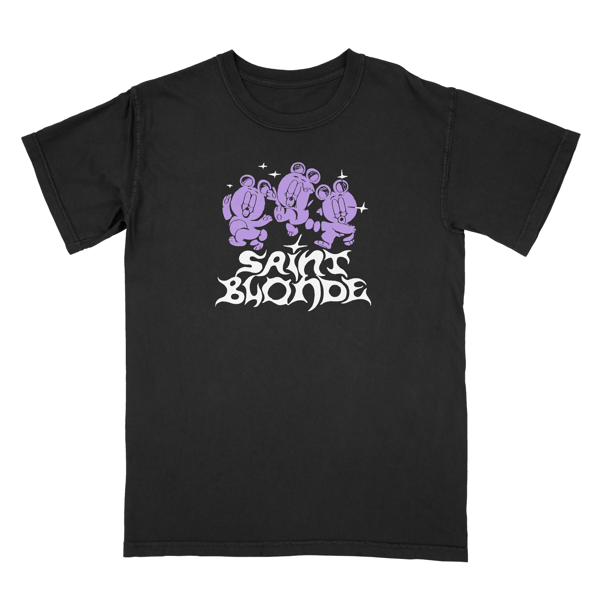 Dancing Bears - Black Tee – SaintBlonde